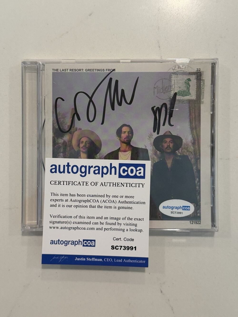 Midland The Last Resort: Greetings From Signed CD Autographed COA #4